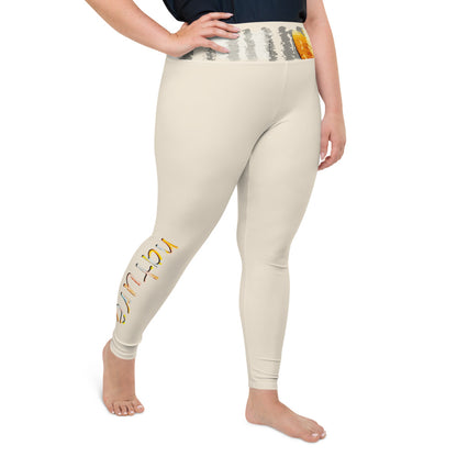 Bequeme Plus Size Leggings, nature