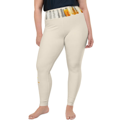 Bequeme Plus Size Leggings, nature