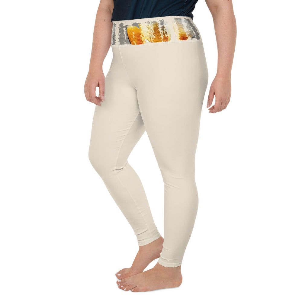 Bequeme Plus Size Leggings, nature