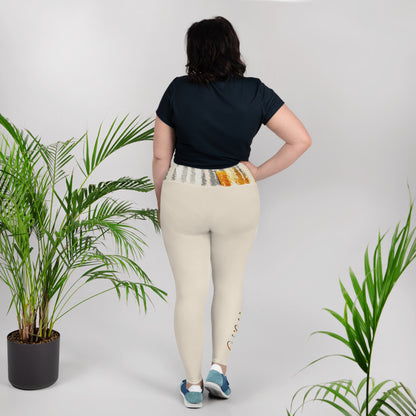 Bequeme Plus Size Leggings, nature