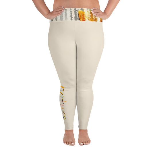 Bequeme Plus Size Leggings, nature