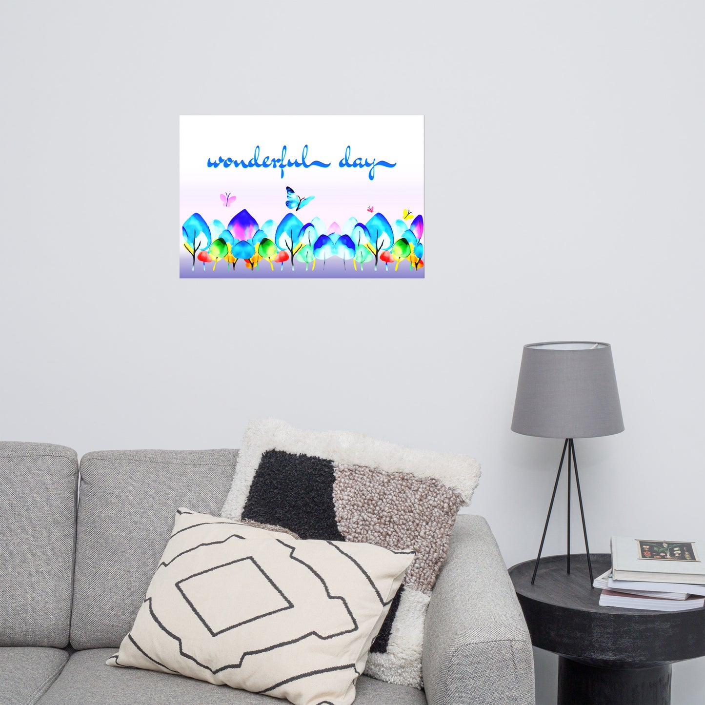 Poster „wonderful day“ auf Fotopapier