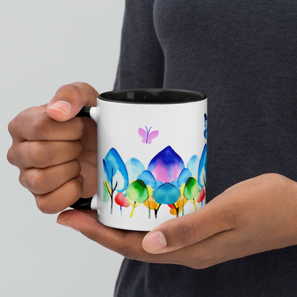 Farbige Tasse "wonderful day"